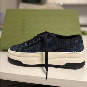 Gucci jean sneakers (NEW + box)